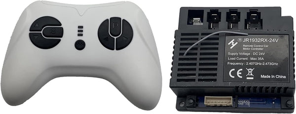 JR1932RX-24V 2.4G Remote Control and Receiver for Kids Ride On Toys, 24V Control Box Motherboard Accessories