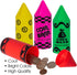 Set 12, 4 6 Inch ArtCreativity Crayon Piggy Bank for Kids, of Fun Money Saving Coin Banks for Loose Change, Vibrant