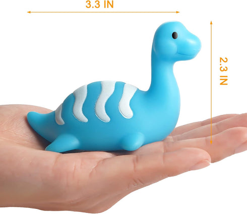 6 Packs Bath Toys for Toddlers 1-3: Light-Up Floating Dinosaur Baby Toddler Bath Toys Set for Kids Birthday