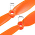 8040 8x4 Inch 2-Vane 10pcs uxcell RC Propellers CW Fixed-Wing for Airplane Toy, Nylon Orange with Adapter Rings