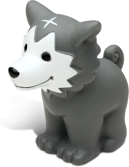DolliBu Wolf Bath Buddy Squirter Floating Wolf Rubber Bath Toy, Fun Water