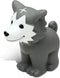 DolliBu Wolf Bath Buddy Squirter Floating Wolf Rubber Bath Toy, Fun Water
