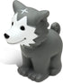 DolliBu Wolf Bath Buddy Squirter Floating Wolf Rubber Bath Toy, Fun Water