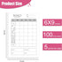 Bunco Score Sheets, 100 Large Print Single Side Sheets with Perforation for Bunco Game Kit and Party Supplies