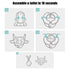 PandaEar Portable, Foldable Potty Seat for Toddler, Travel Toilet Seat Emergency Toilet for Car, Outdoor, Camping