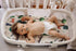 Jola's House 4 Pack Set Bassinet Sheets Woodland Forest Animals Wood Neutral Unisex Fitted Baby Bassinet Sheets