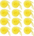 12pcs Square Juggling Silk Dance Scarves, Magic Tricks Performance Props, Rhythm Band Scarf (Yellow)