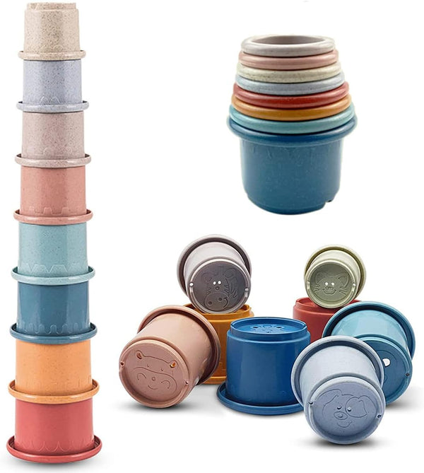 Baby Stacking Nesting Cups Toy, Montessori Toys for Toddlers 6+ Months