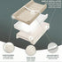 Vegan Leather Contoured Baby Changing Pad | Waterproof & Wipe-Clean PU Leather Diaper Change Mat, Soft, Wipeable Cover
