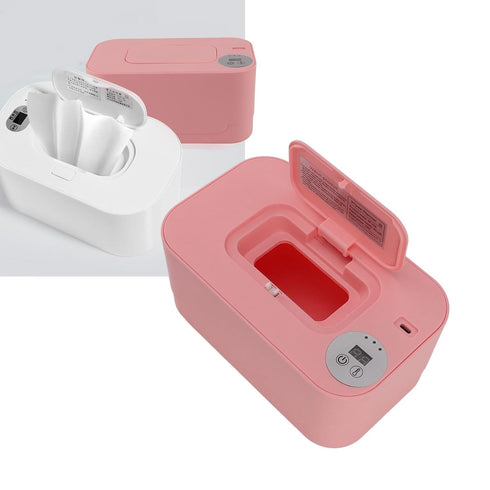 Fuchooky Baby Shower Gifts White, Wipes Warmer with Night Light Temperature Adjustable Refillable Multifunctional