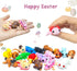 18 3D Pcs Easter Eggs with Print Animal Prefilled Easter Eggs with Toys Inside Easter Egg Fillers for Kids Boys Girls