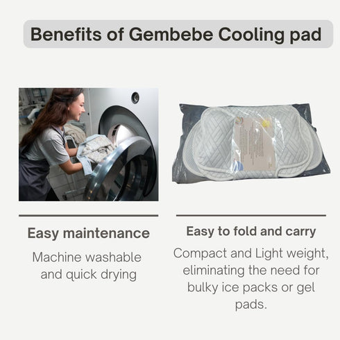 Universal Ice Cushion for Baby Stroller & Car Seat - Cooling Pad Liner, Qmax 0.35 for Hot Summer