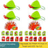 Frog Tongue Game with Blowing air, Two-Pack and Four-Pack, Insect Cardboard Included, Multiplayer Game! (Quad)