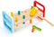 Hape Rainbow Pounder, Pounding Bench Wooden Toy with Hammer, Blue Red Orange Green Yellow, 9.1 x 4 x 4.2 inch