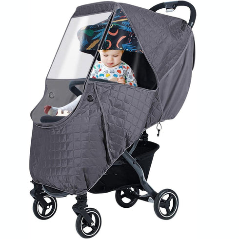 XGOPTS Baby Stroller Cold Weather Shield Winter Universal Windproof Stroller Rain Cover Protection Travel Baby Pram
