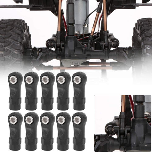 T best RC Car Accessories - 10Pcs Plastic & Steel 1:10 Scale Remote Control Car M4 Linkage Rod End Width Balls Joint Set