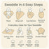 Set 2 Set, Muslin Swaddle Blankets of Green & Beige Baby Boy Blanket Breathable Muslin Baby Swaddles, Soft Receiving