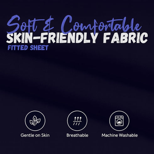 22"x40" Pack 12 Fitted Cot Sheet for Daycare Toddlers of Soft & Breathable Microfiber Cot Sheets with Reinforced