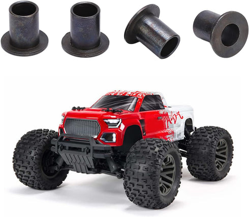 RC Car Flanged Tube Parts, 4Pcs Steel Flange Tube Fits for Arrma 1/10 Remote Control Car