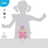June Garden 9" My First Doll Sienna, Soft Plush Baby Doll with Rattle, Pink Outfit
