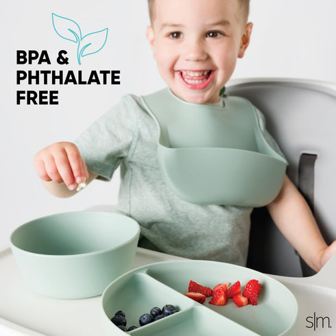 Simple Modern Silicon Bib Toddler Food Bib