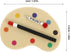 3pcs 1:12 Dollhouse Miniature Artist Palette and Paint Brush Model Toys for Kids Pretend Play