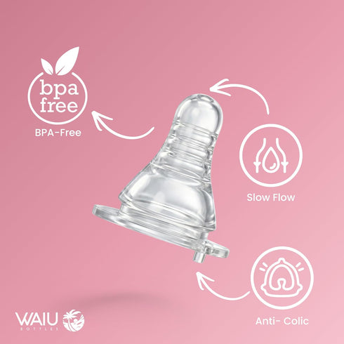 6 oz 24 8 Waiu Insulated Stainless Steel Baby Bottle Keeps Drinks Cold Hours, Hot Hours BPA-Free, Vacuum Insulated