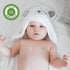 HIPHOP PANDA Hooded Towel - Rayon Made from Bamboo, Large Absorbent Bath Towel with Bear Ears for Newborn, Baby,