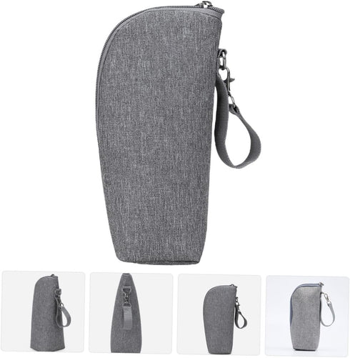 Toyvian Portable Insulated Bottle Carrier Handheld Bottle Bag for Travel Keeps Warm for Hours Leak Design for Outdoor