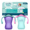 Evenflo Balance+ Trainer Cups for Babies 6+ Months, Purple and Mint, Ergonomic