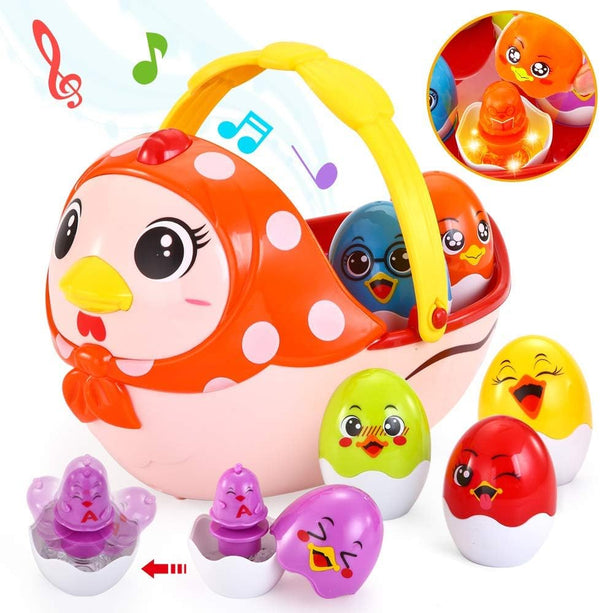 Vatos Baby Easter Egg Toy, Toddler Easter Basket for 1 2 3