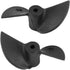 2 Set 2mm RC Boat Propellers, Durable Nylon Blade with CW CCW Rotation Shaft for Remote Control Ship Enthusiasts Racing