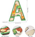 Wepagview 3D 11.8" Layered Safari Nursery Wooden Letters for Wall Decor, Green Large Baby Name Sign for Nursery, Animal
