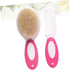 PERSELOSO 2pcs Set Newborn Hair Brush Hairbrush Boy Girl Comb Kit Care Comb Brush