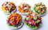 5 Assorted Salad with Plate for Dollhouse Miniature Food - 1:6 Scale Realistic Clay Food