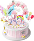 MOVINPE Unicorn Cake Topper, Magic Unicorns Sculpture, Birthday Decoration for Girl Kid Women Party