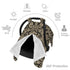 Hcpwzrf Black and Tan Damask Pattern Baby Car Seat Cover & Nursing Cover - Breathable Stretch Multi-Use Cover