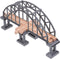 Train Bridge Model, Wooden Train Track Accessories Cross Railway Toys Train Scene