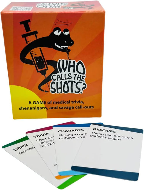 Generic 2024, Who Calls The Shots? Fun Card Game for Nurses, Medical Professionals, and Adults - Nurse Gifts