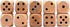 STAHLHAMMERS 10 Pack Set 16mm 6 Wooden Dice - Standard Sided - Perfect for Board Games and RPGs