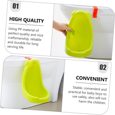 Hanging Urinal for Boys with Cartoon Design Lightweight and Easy to Clean Potty Trainer Space-saving Wall-mounted Pee