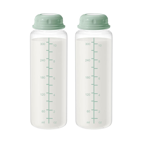 11oz Breastmilk Storage Bottles, Compatible with Momcozy Milk Cooler 12oz, Narrow Neck