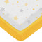 American Baby Company 2 Pack Mini Crib Sheets, 100% Natural Cotton, 38" x 24", Yellow Star/Yellow, Soft & Breathable