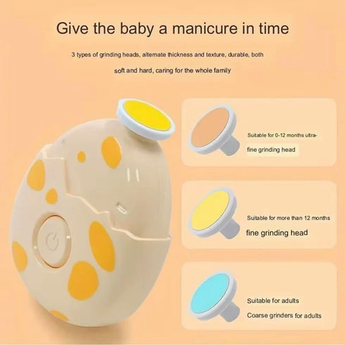 Generic Trimmer, Set 6 Baby Nail File Electric, Gentle Nail Baby Nail Clippers Grooming Kit Manicure for Infant Toddler