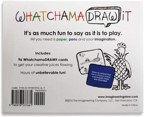 WatchamaDrawit Fast Action Drawing Game by The Imagineering Company - Family Fun for Kids and Adults