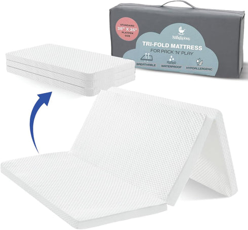 Waterproof Pack and Play Mattress Topper | 38" x 26" x 1.5"