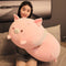 Pig Plush Pillow Soft Stuffed Animal Toy, Piggy Body Pillow, 33.5"