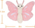 Apricot Lamb Pink Butterfly Plush Stuffed Animals for Kids, Soft Cute Plush Toys for Baby Girl and Boy, Fluffy Pink