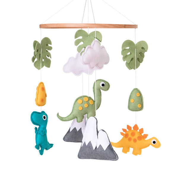 Dinosaur Baby Crib Mobile, Dino Baby Mobile, Neutral Nursery Mobile Decoration for