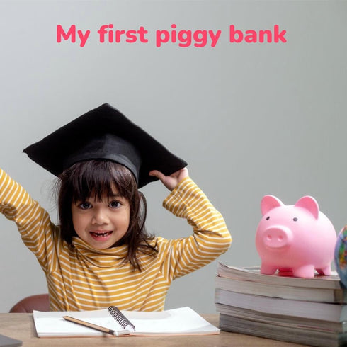 Piggy Bank for Sbrvaniy Piggy Coin Banks for Boys and Girls, My First Unbreakable Plastic Money Bank, S/M/L Size